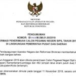 Website Resmi Pendaftaran CPNS 2019