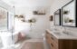 Bathroom scandinavian vanity small nordic digsdigs designs tub oval potted greenery floor wood white