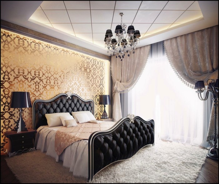 Elegant bedroom decor luxury perfect decorating designs classic black white roohome timur