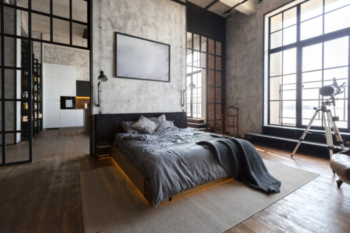 Tips memilih furnitur kamar tidur industrial